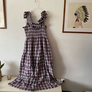 Hill House Nap Dress in Multi Tartan Never Worn!